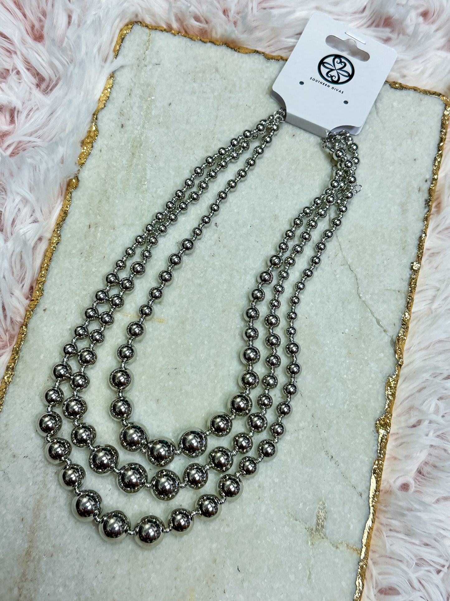 Multi Beaded Necklace ( Multiple Colors ) - Southern Divas Boutique
