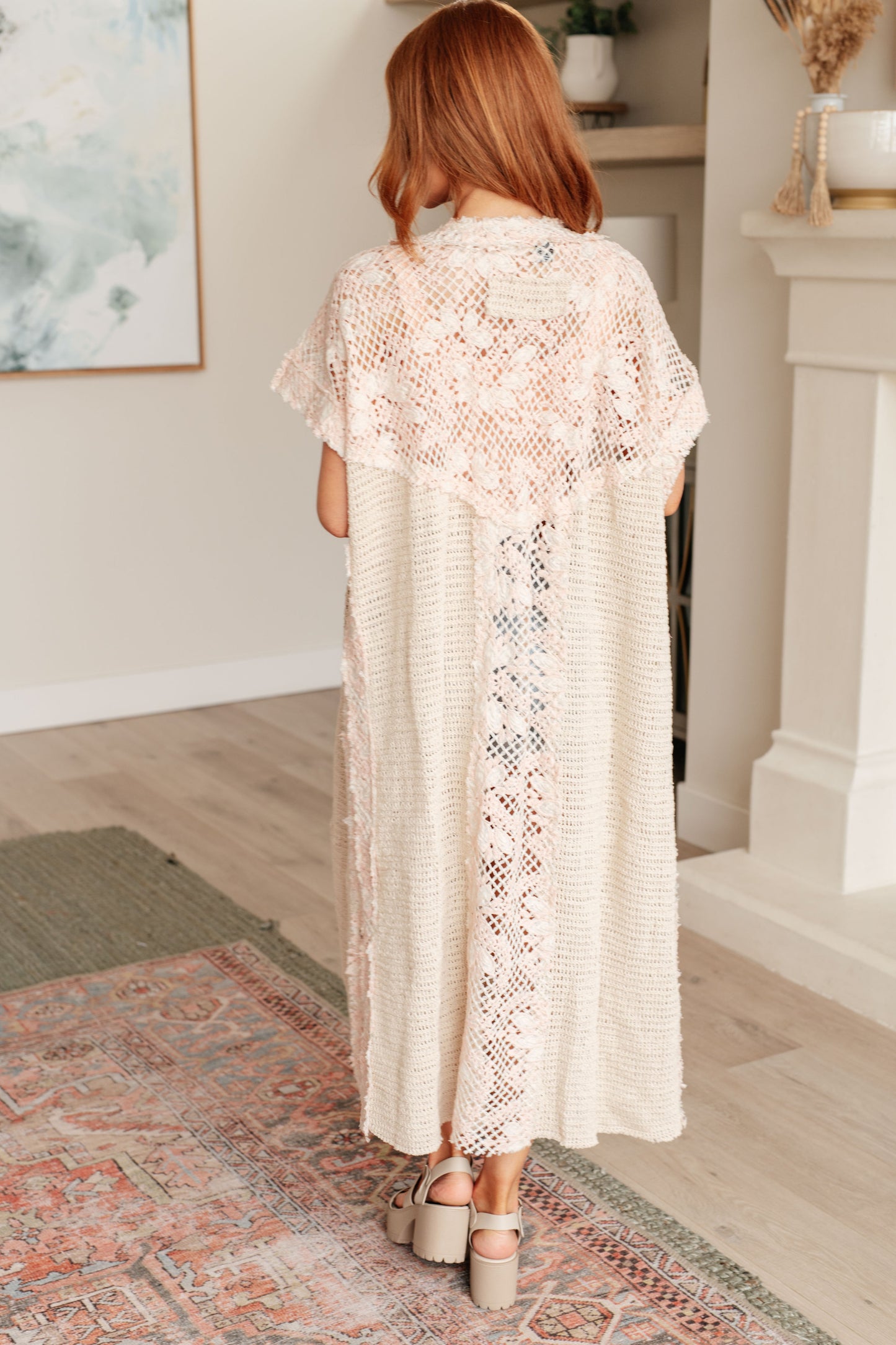 A Little Defiant Crochet Duster Kimono - Southern Divas Boutique