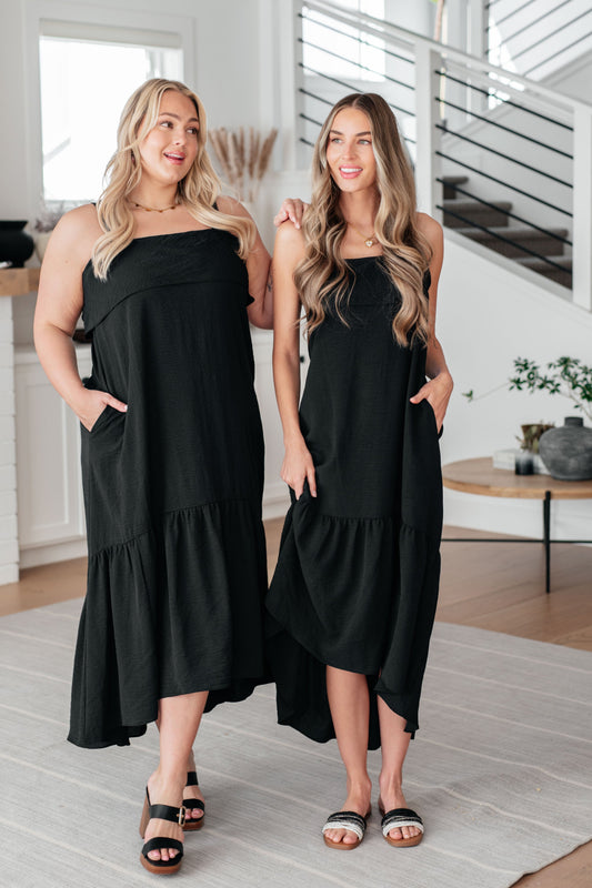 Nightlife Tie Back Maxi Dress - Southern Divas Boutique
