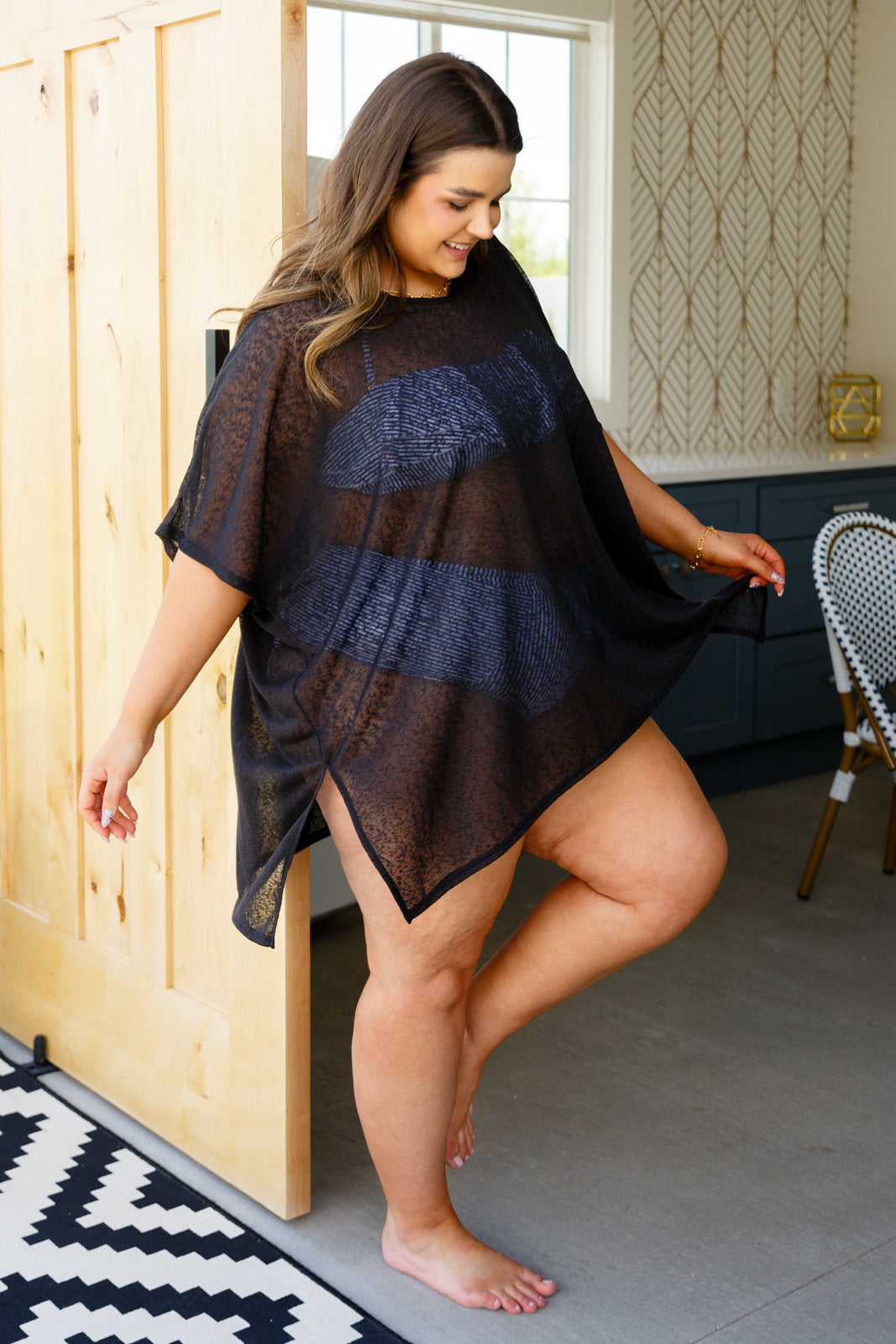 Warm Days, Cool Nights Top in Black - Southern Divas Boutique