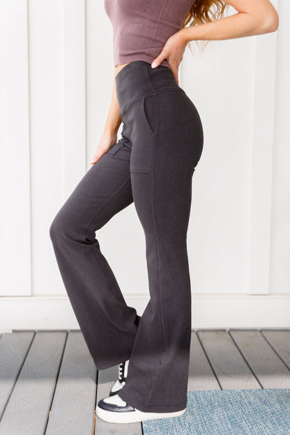 Where are You Flared Leggings in Black - Southern Divas Boutique