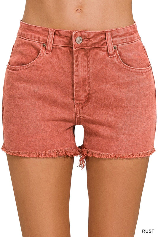 Tranquil Time Shorts - Rust - Southern Divas Boutique