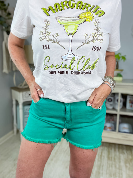 Urban Chic Shorts - Kelly Green - Southern Divas Boutique