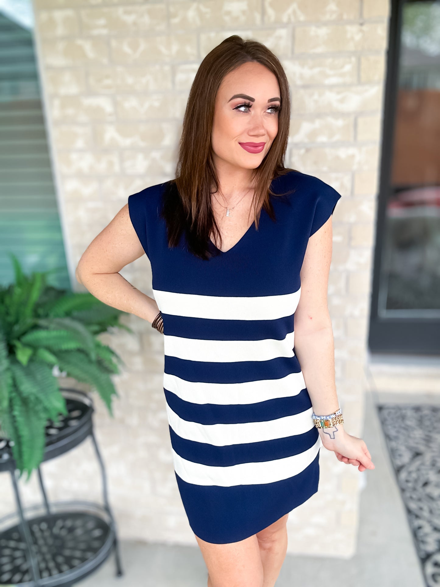 Boating Day Dress - Navy - Southern Divas Boutique