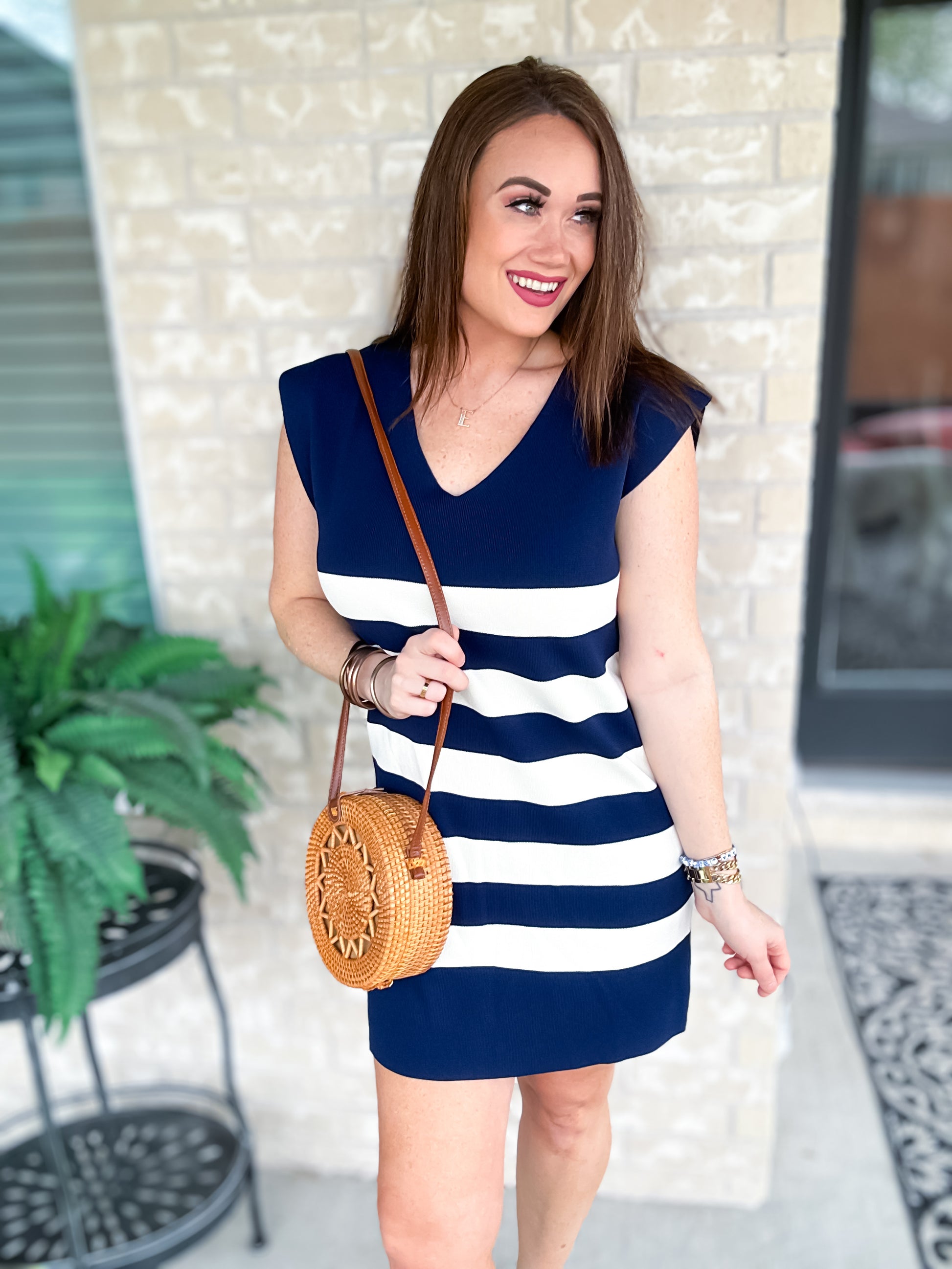 Boating Day Dress - Navy - Southern Divas Boutique