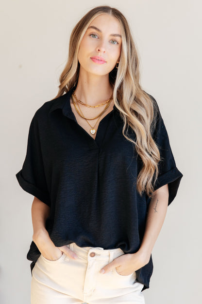 Because I Said So Dolman Sleeve Top in Black - Southern Divas Boutique