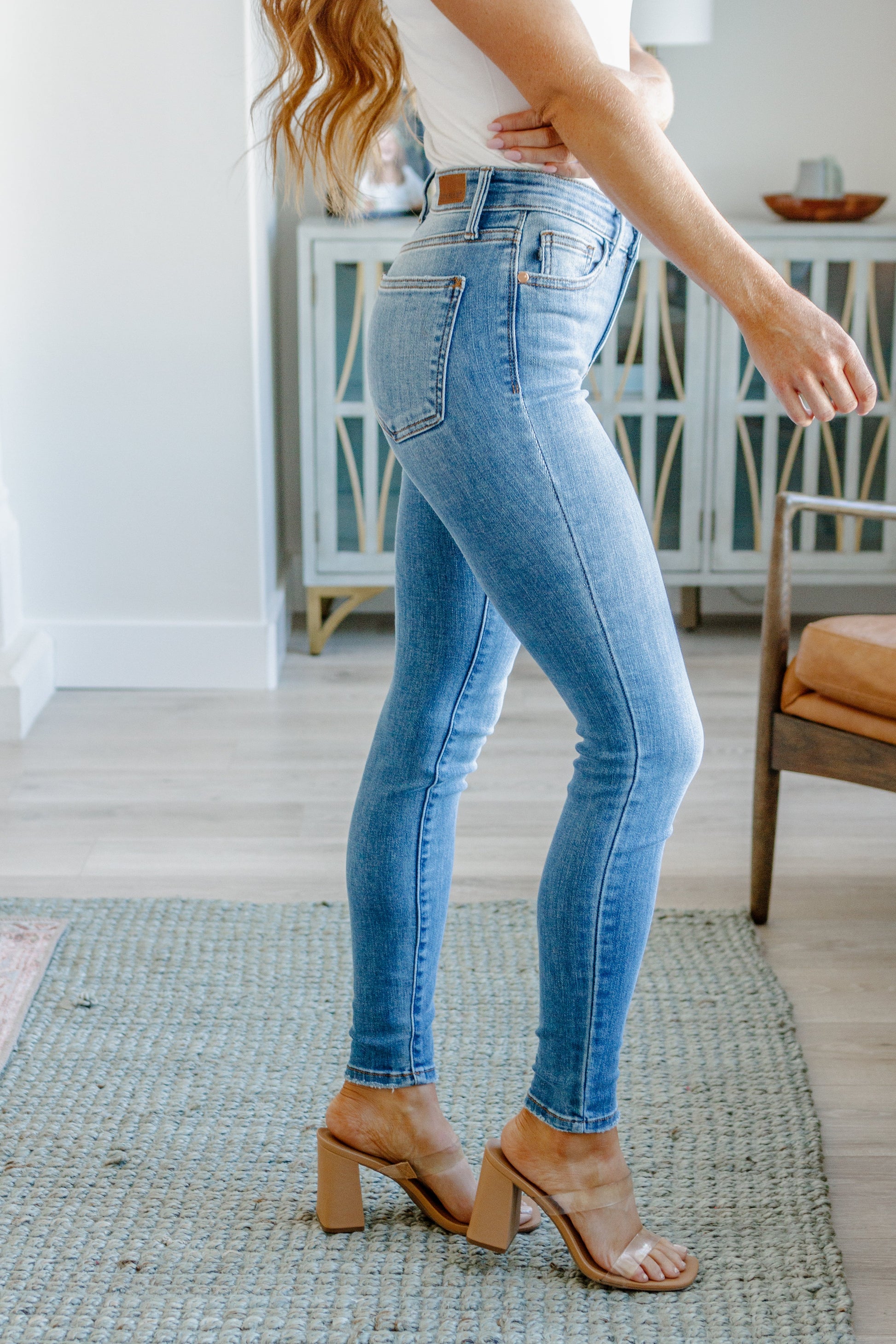 Catherine Mid Rise Vintage Skinny Jeans - Southern Divas Boutique