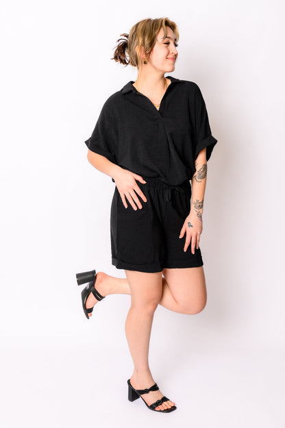Because I Said So Dolman Sleeve Top in Black - Southern Divas Boutique