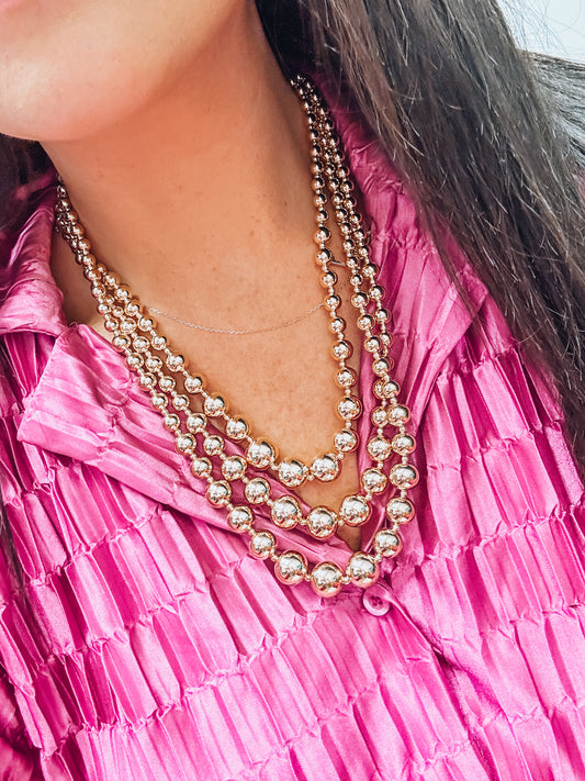 Multi Beaded Necklace ( Multiple Colors ) - Southern Divas Boutique