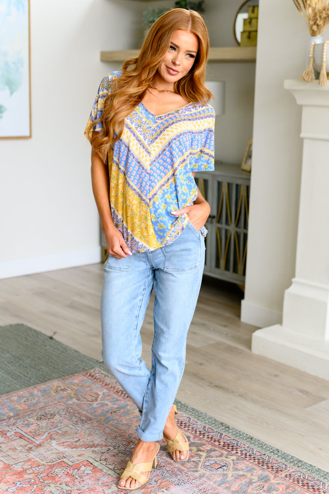 For All We Know V-Neck Blouse - Southern Divas Boutique