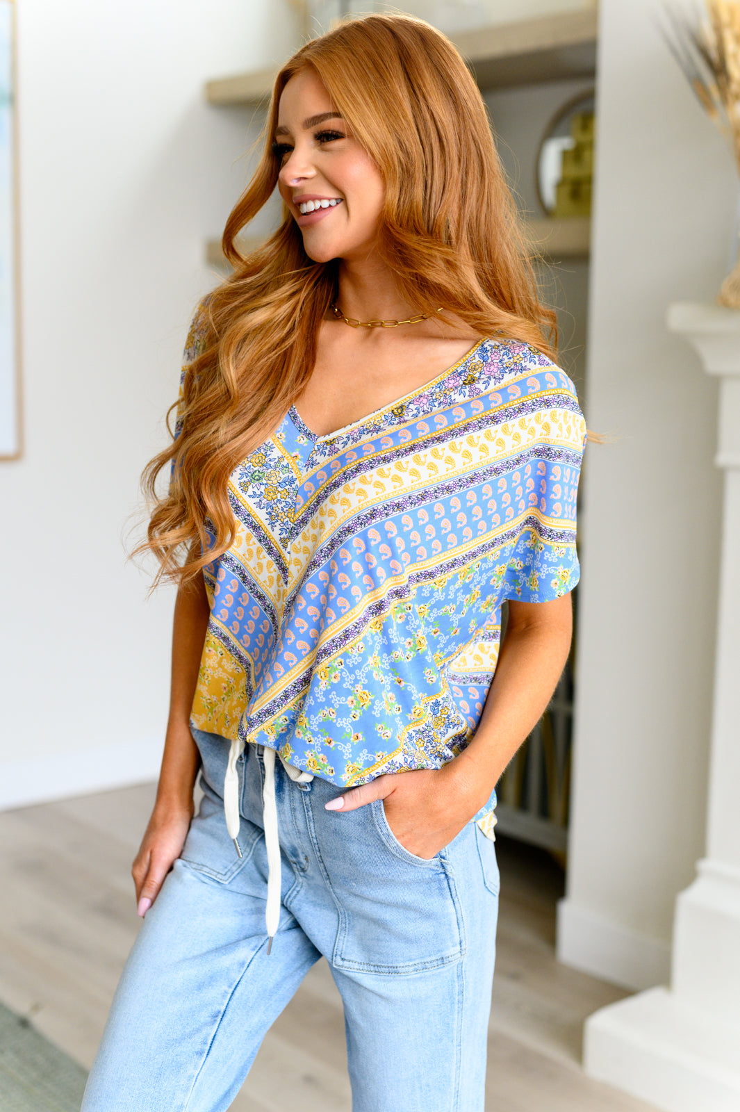 For All We Know V-Neck Blouse - Southern Divas Boutique