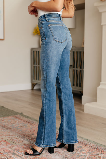 Genevieve Mid Rise Vintage Bootcut Jeans - Southern Divas Boutique