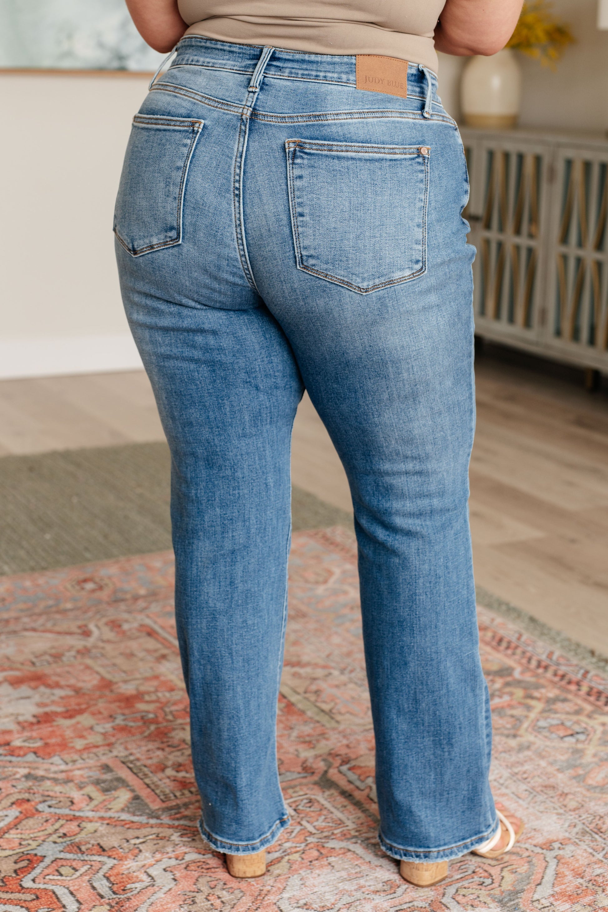 Genevieve Mid Rise Vintage Bootcut Jeans - Southern Divas Boutique