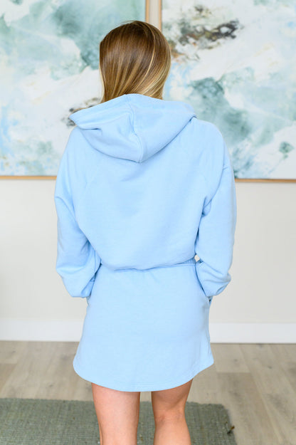 Had Me in the First Half Pullover Hoodie in Sky Blue - Southern Divas Boutique