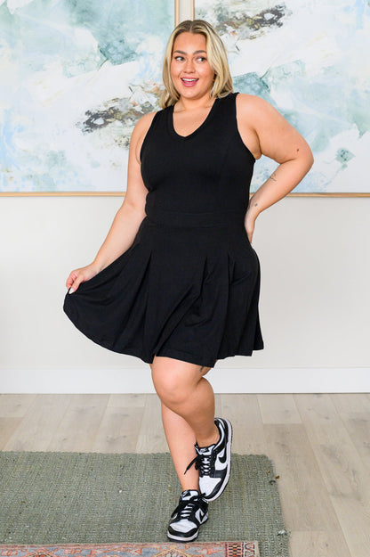 Hop, Skip and a Jump Dress and Shorts Set in Black - Southern Divas Boutique