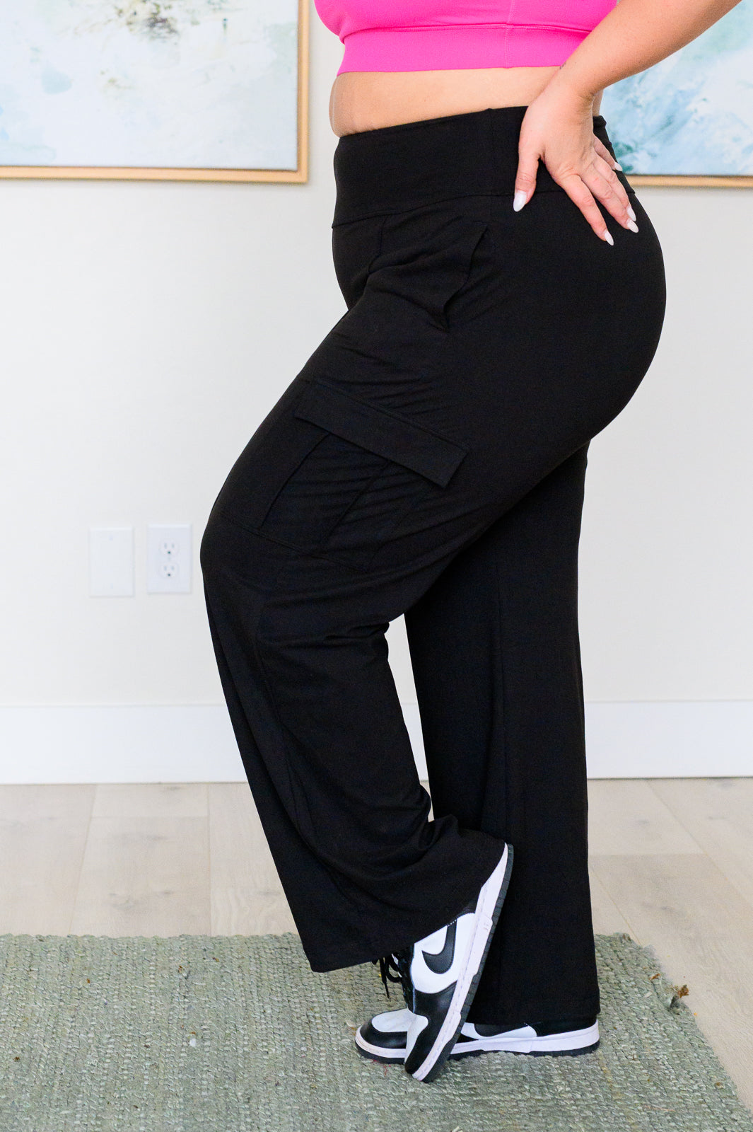 Race to Relax Cargo Pants in Black - Southern Divas Boutique