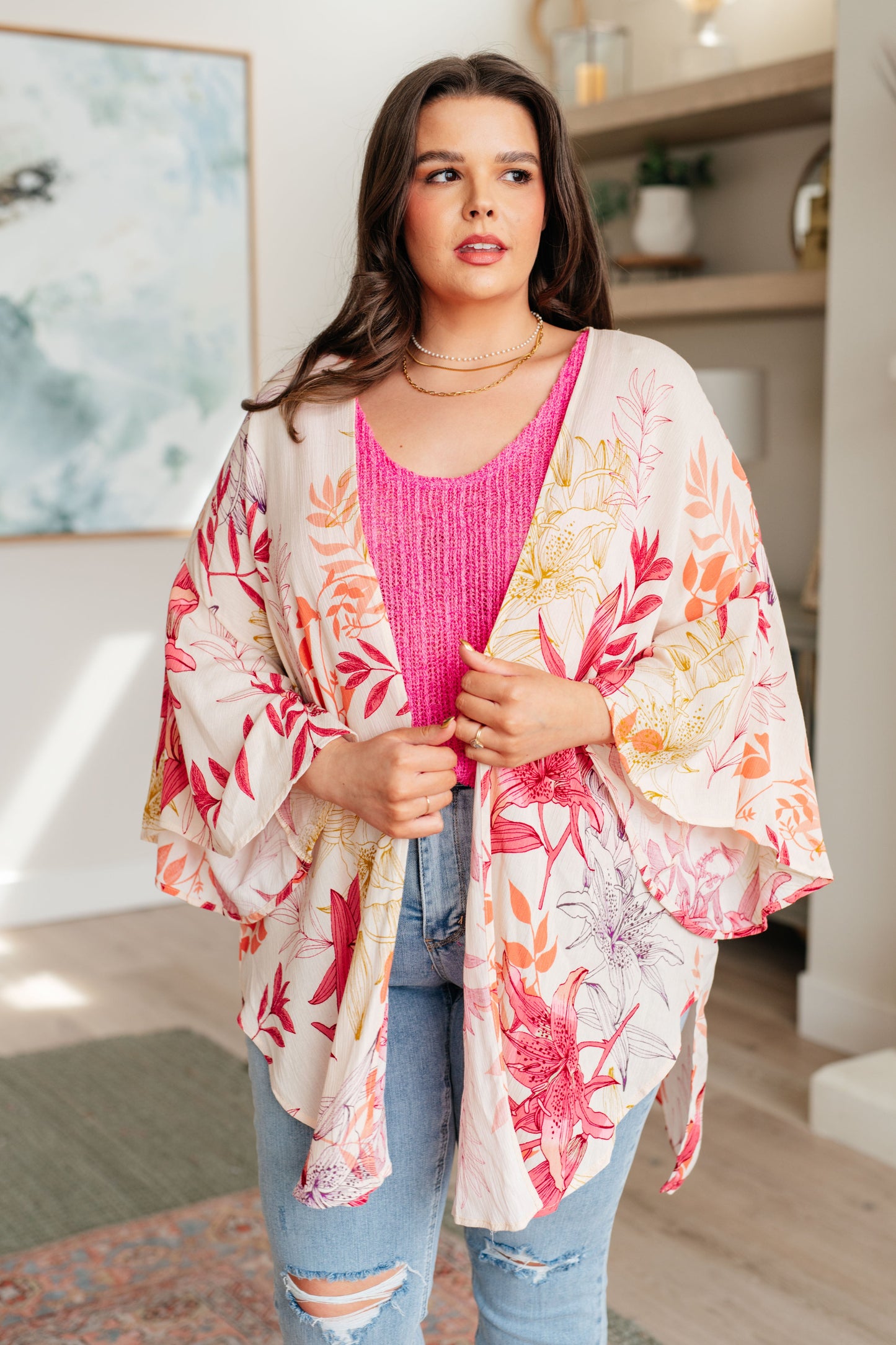 Vacay Season Bell Sleeve Kimono - Southern Divas Boutique