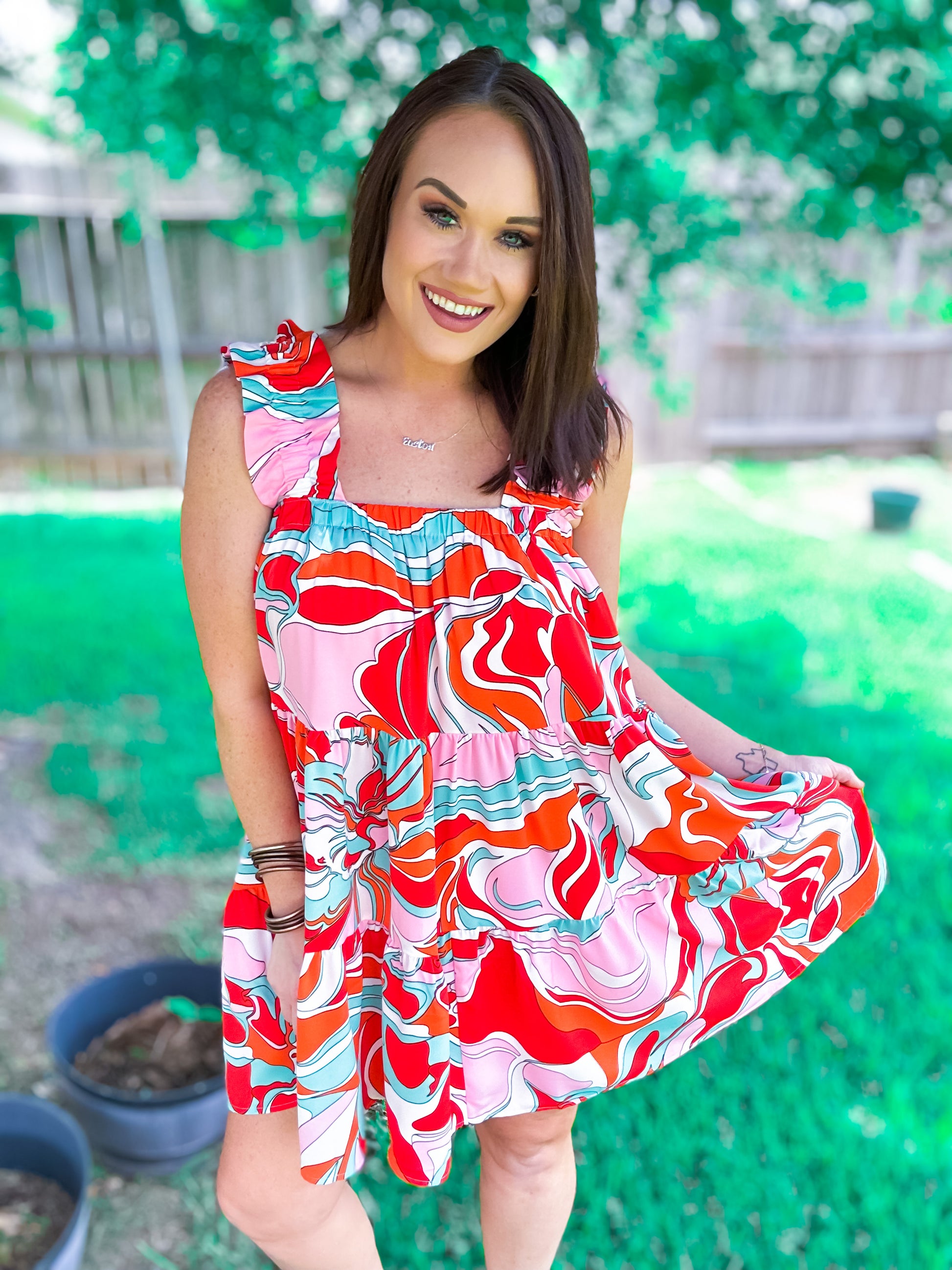 Groovy Baby Tiered Dress - Southern Divas Boutique