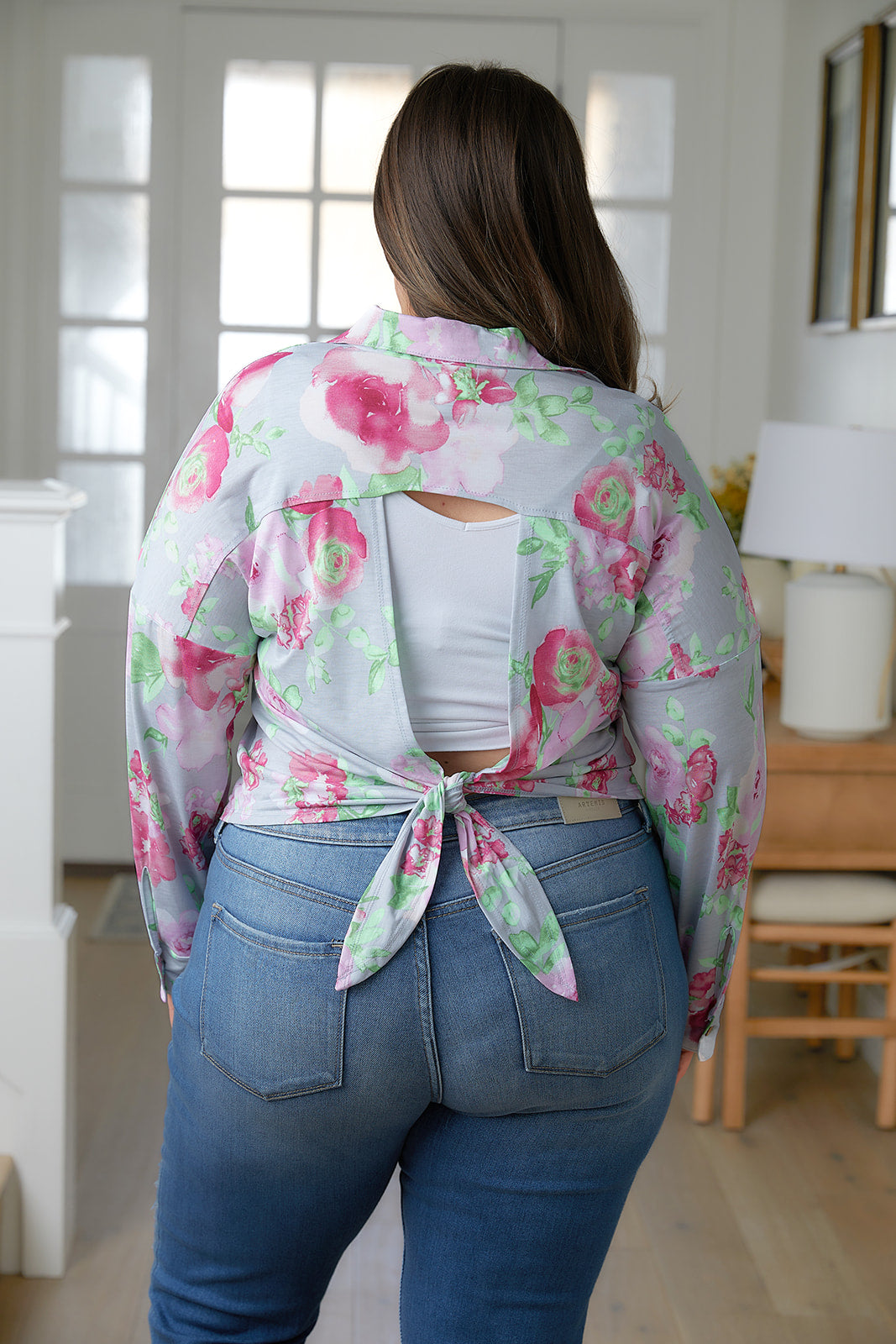 Thinking On It Open Back Floral Top - Southern Divas Boutique