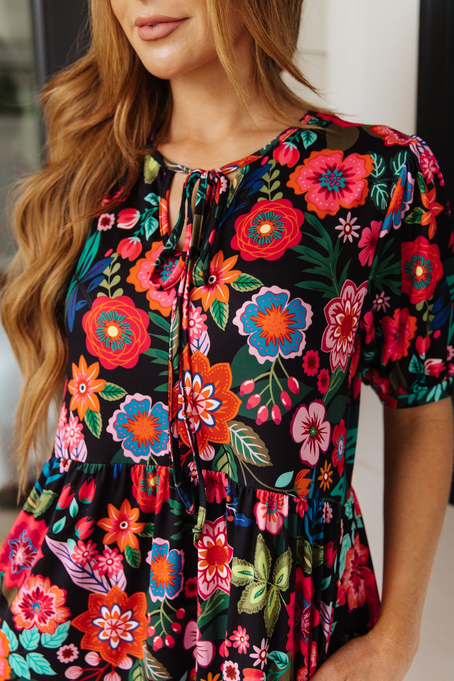 Be Someone Floral Dress - Southern Divas Boutique