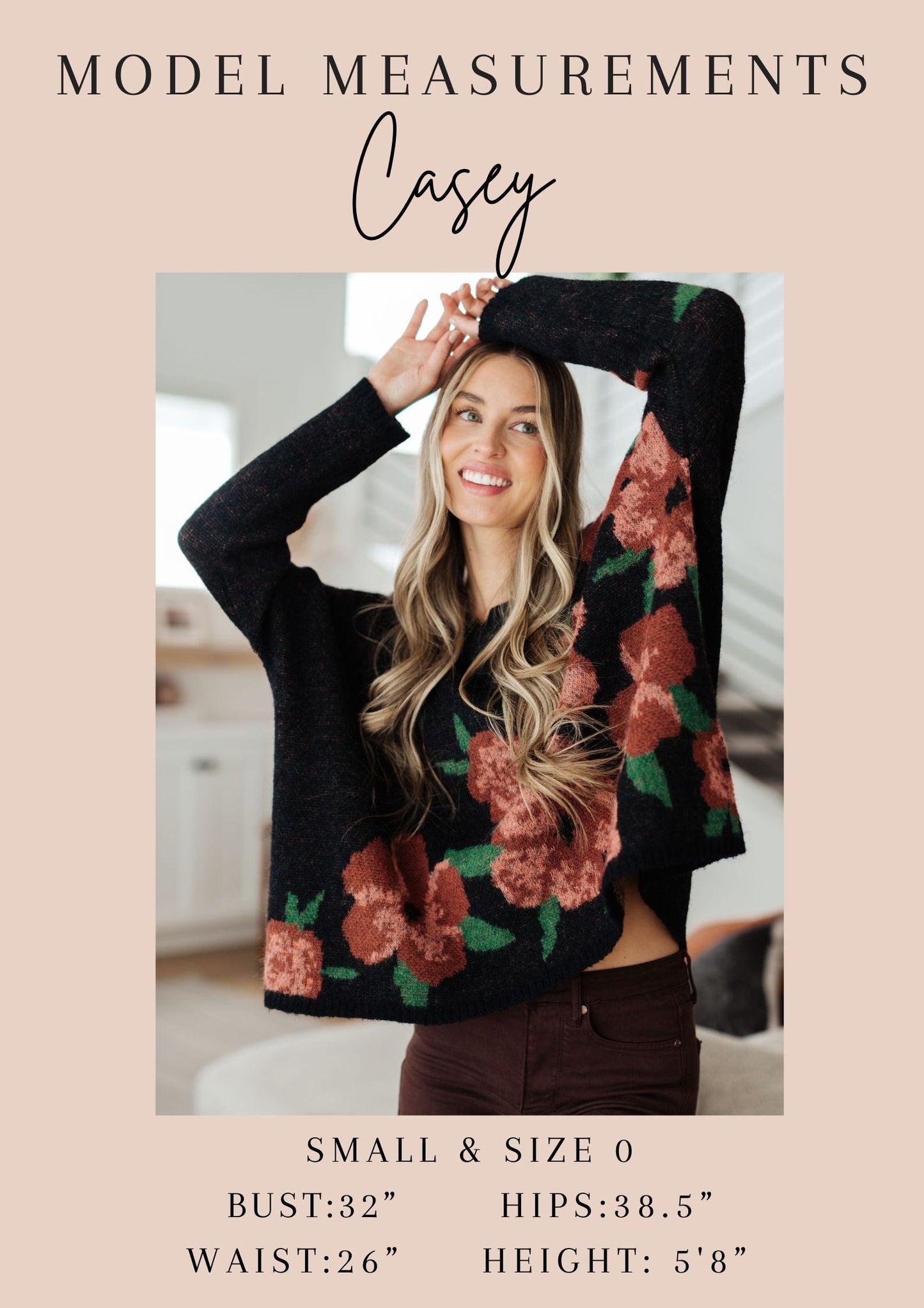 Falling Flowers Floral Sweater - Southern Divas Boutique