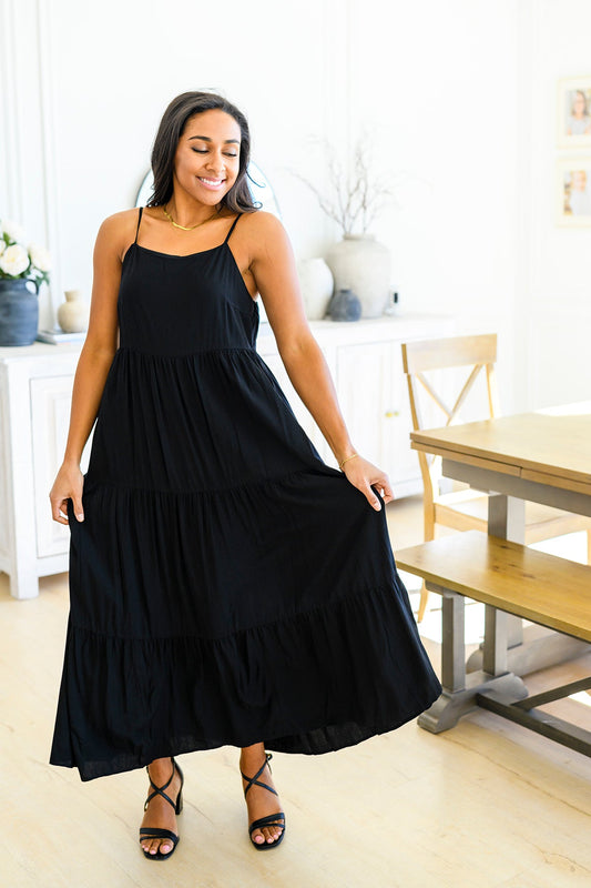 Classically Cool Tiered Maxi Dress - Southern Divas Boutique