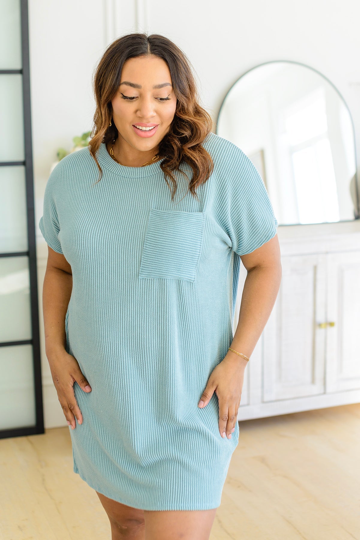 Everyday Favorite Ribbed Knit Dress - Southern Divas Boutique