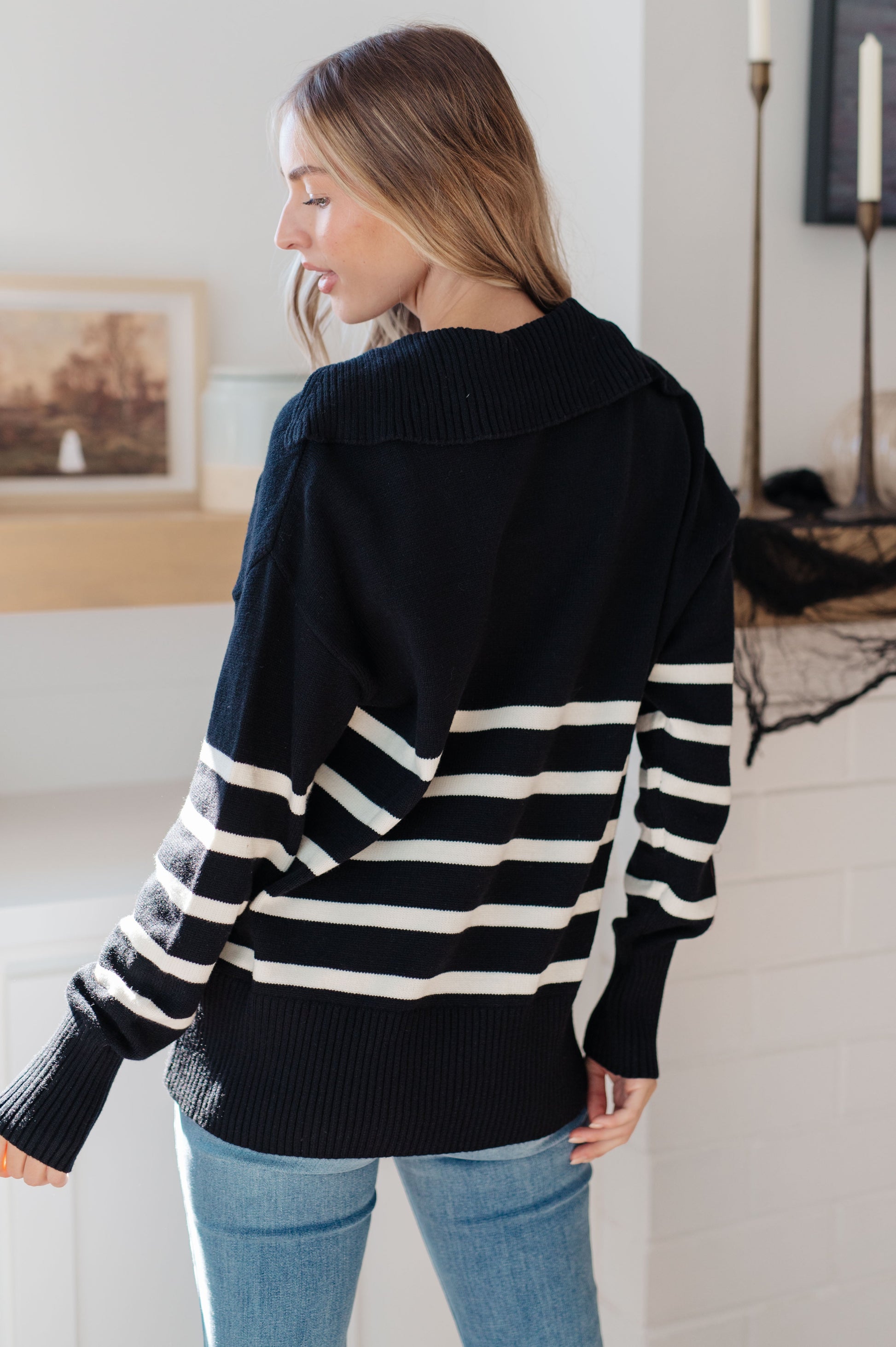 From Here On Out Striped Sweater - Southern Divas Boutique