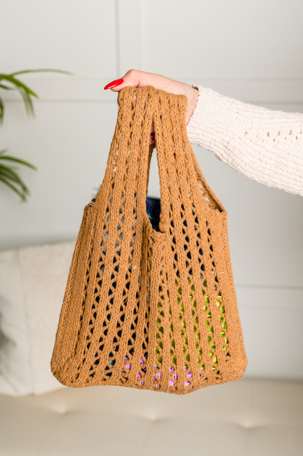 Girls Day Open Weave Bag in Tan - Southern Divas Boutique