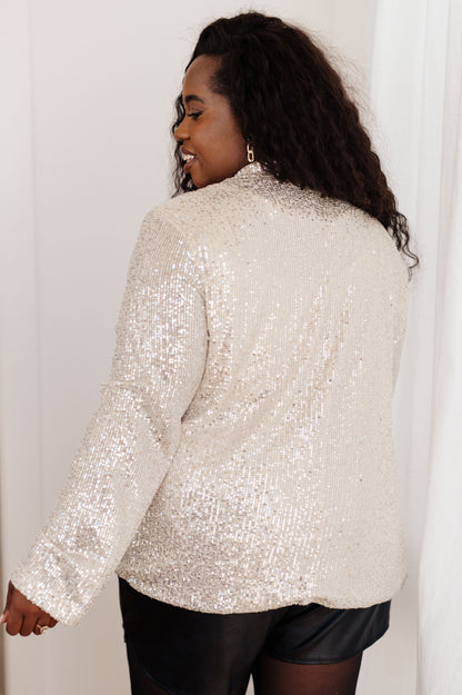 I Know You're Busy Sequin Blazer - Southern Divas Boutique