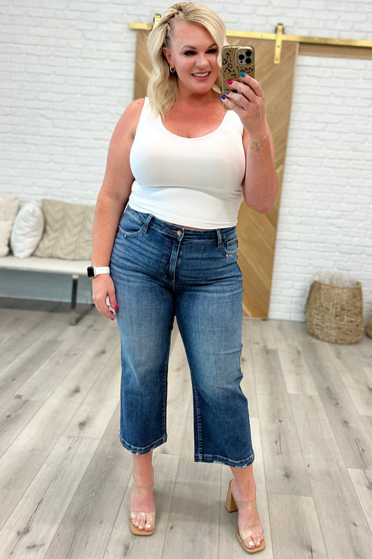 Betty High Rise Wide Leg Crop Jeans - Southern Divas Boutique
