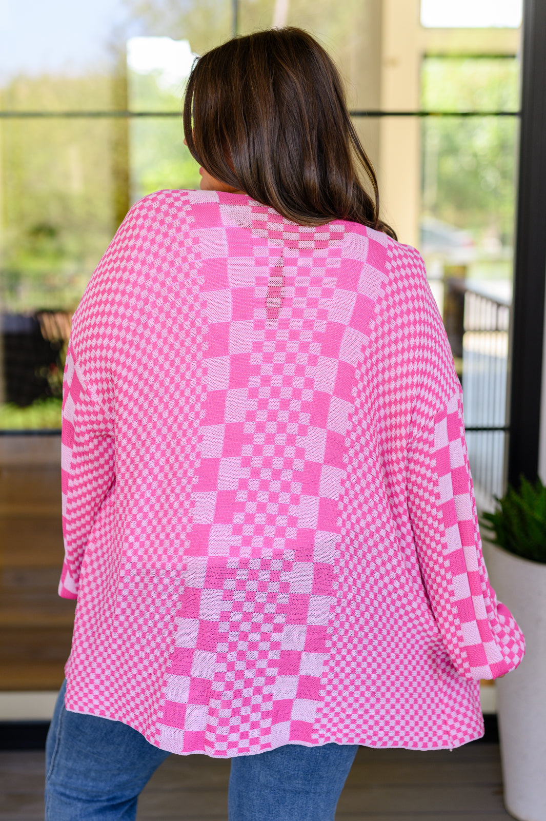 Keep On Driving Checkered Cardigan - Southern Divas Boutique