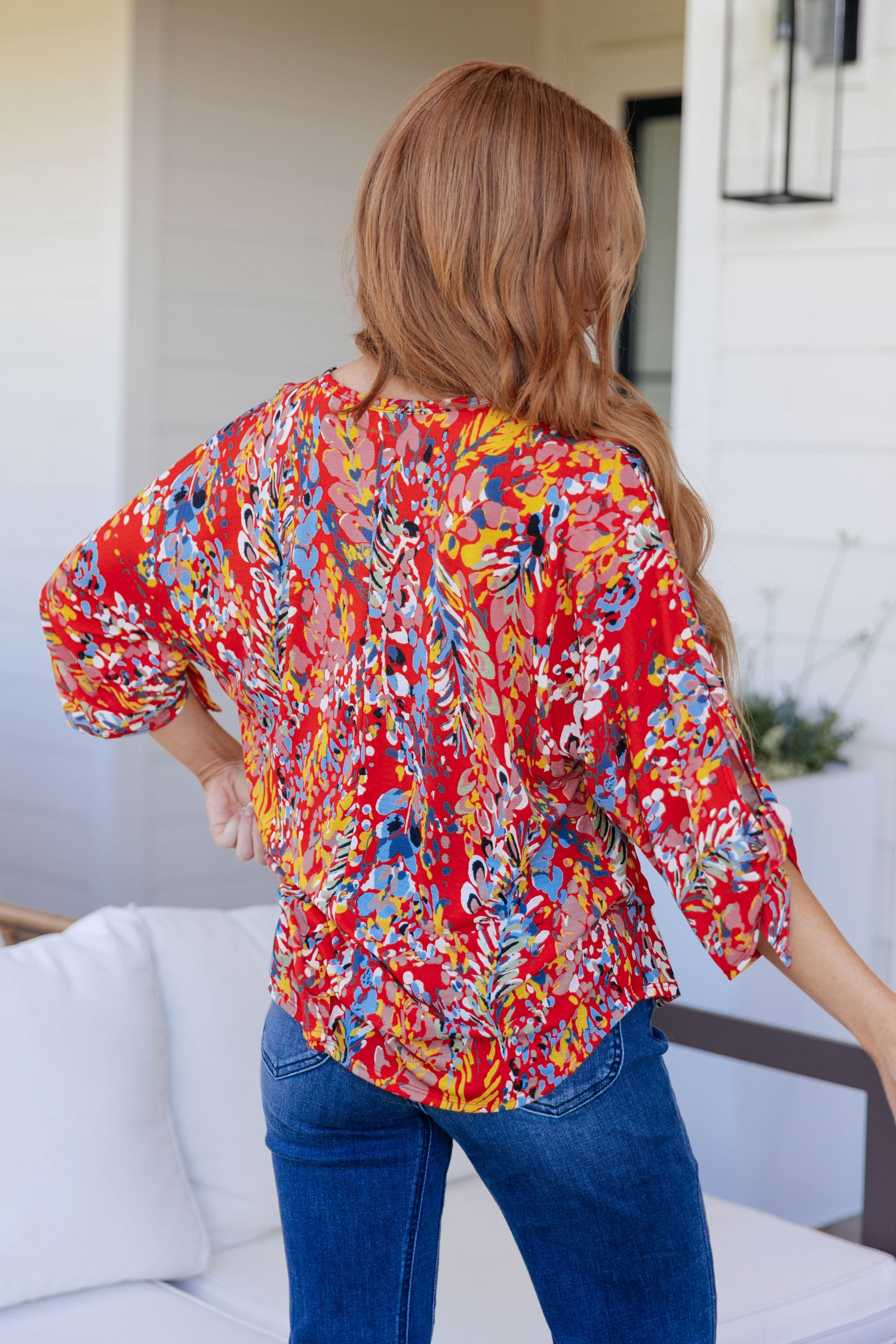 Not So Silly Keyhole Neckline Blouse - Southern Divas Boutique