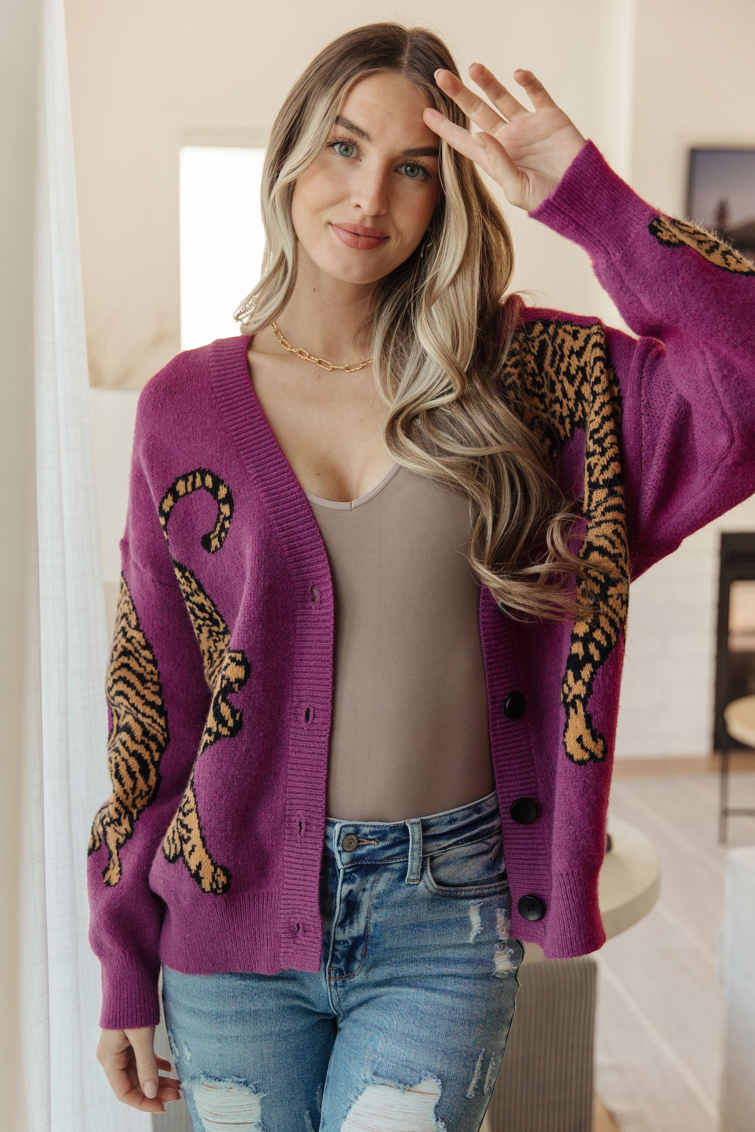 On the Prowl Tiger Cardigan - Southern Divas Boutique