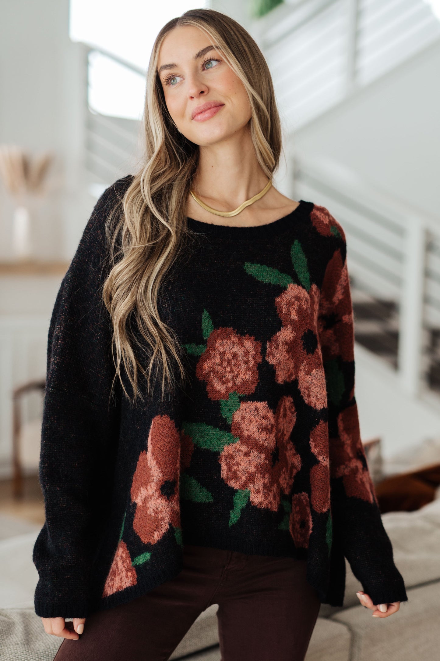 Parisian Garden Sweater - Southern Divas Boutique