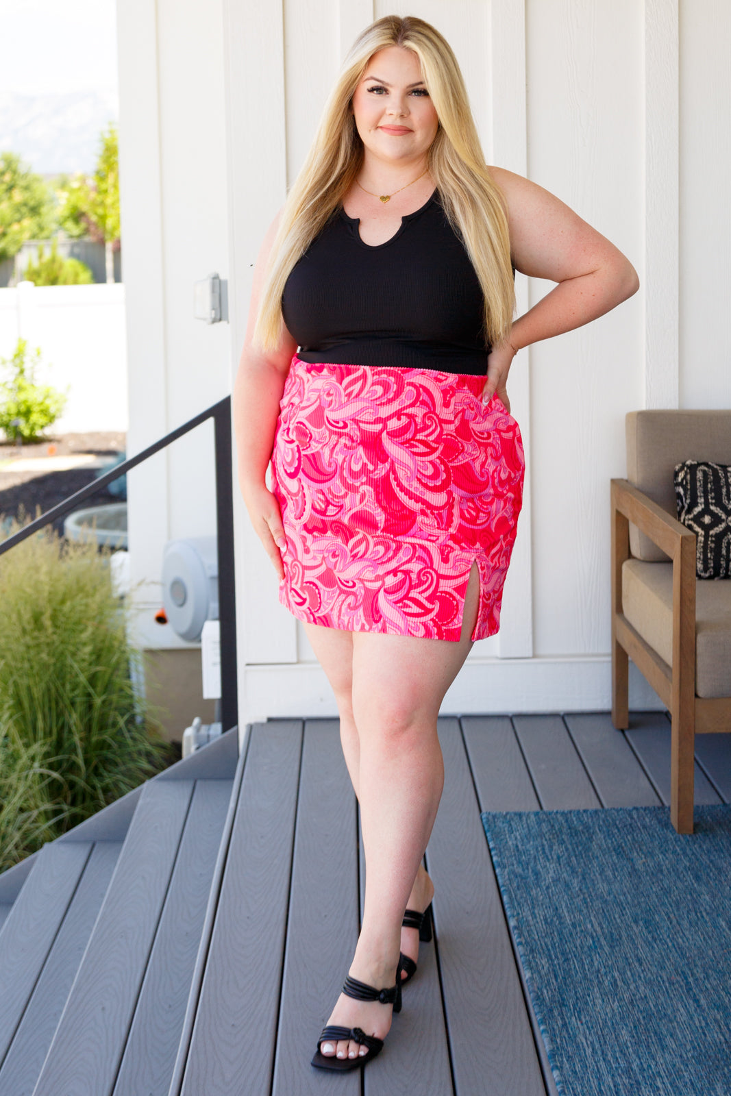 Pink, Paisley, and Perfect Mini Skirt - Southern Divas Boutique