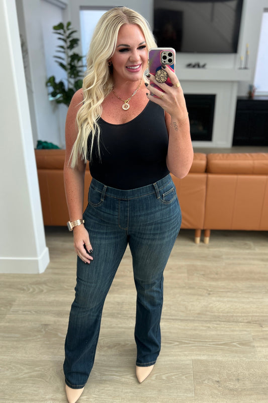 Ricki High Rise Pull On Slim Bootcut Jeans - Southern Divas Boutique