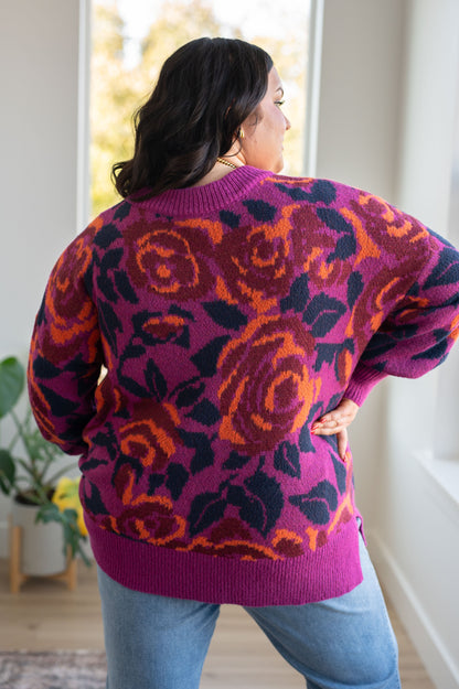 Rosie Posey Floral Sweater - Southern Divas Boutique