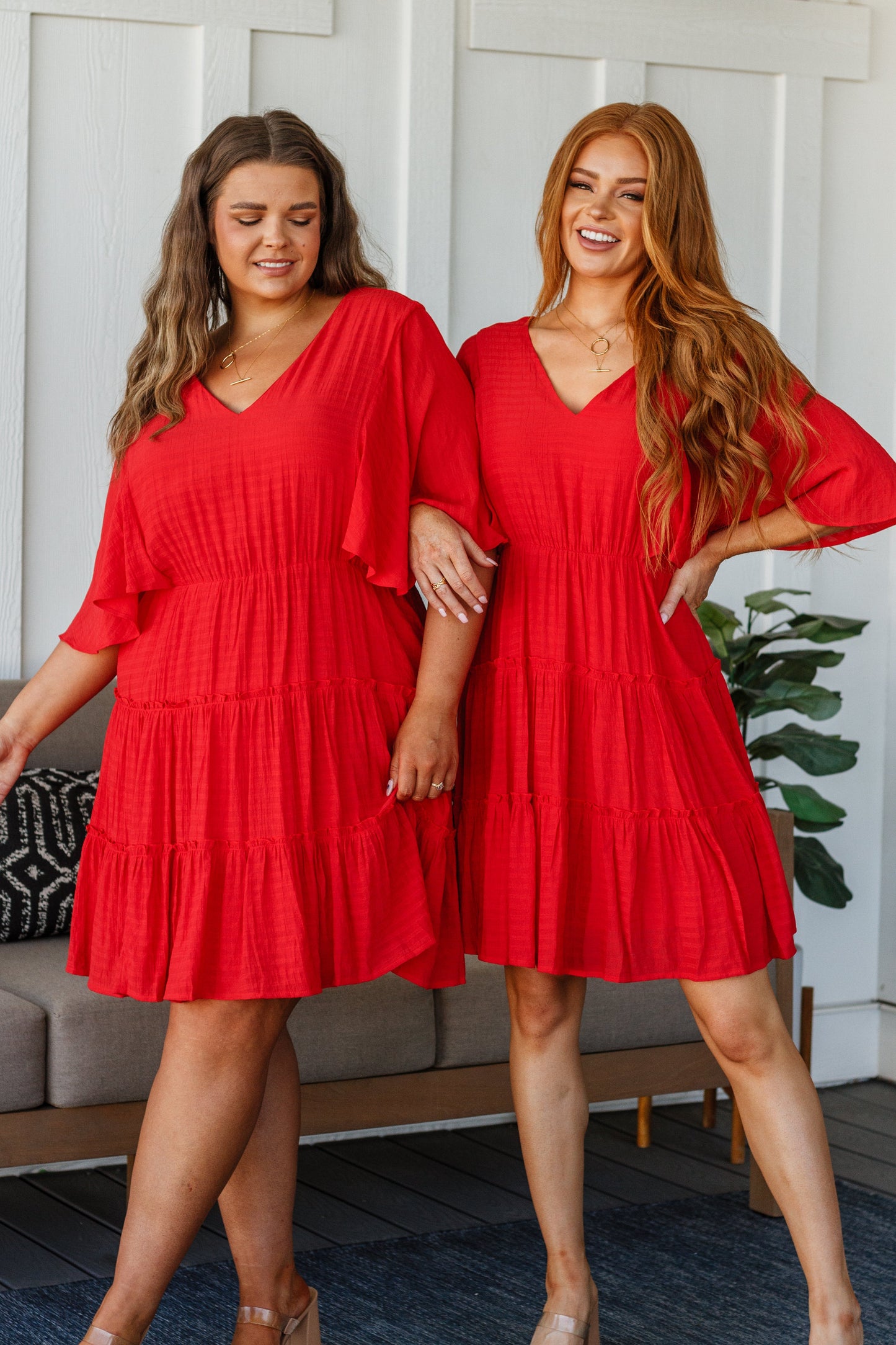 Sweet and Spicy Flutter Sleeve Dress - Southern Divas Boutique