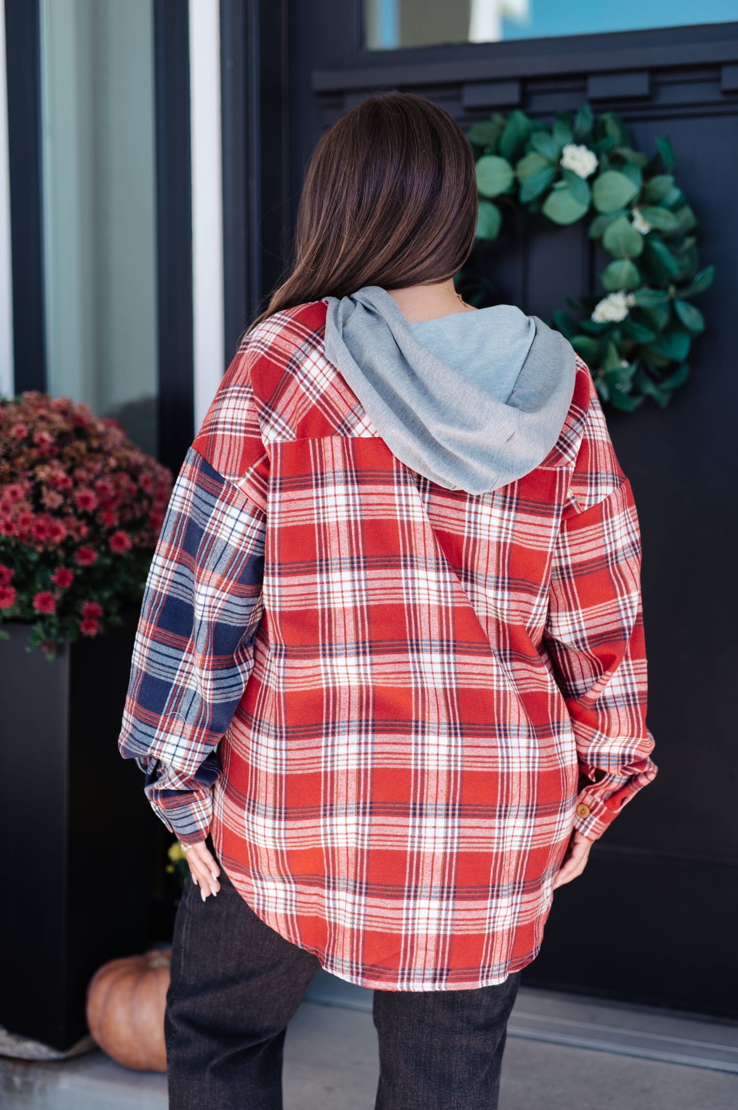 Thinking Out Loud Hooded Flannel - Southern Divas Boutique