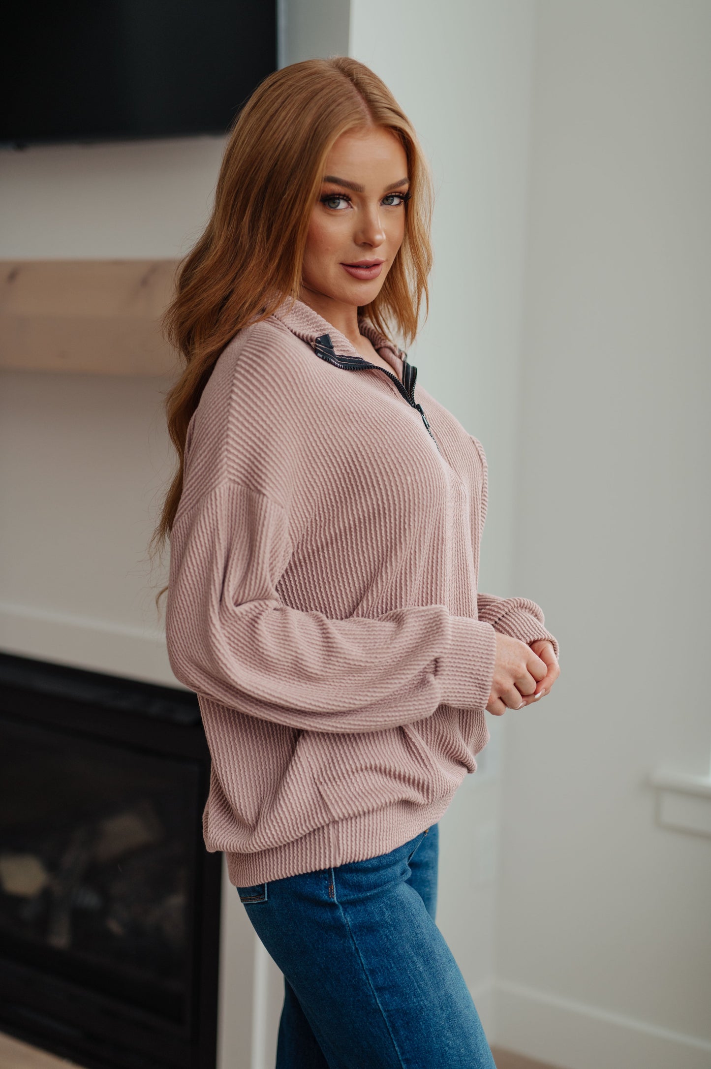 Up for Discussion Half Zip Pullover - Southern Divas Boutique