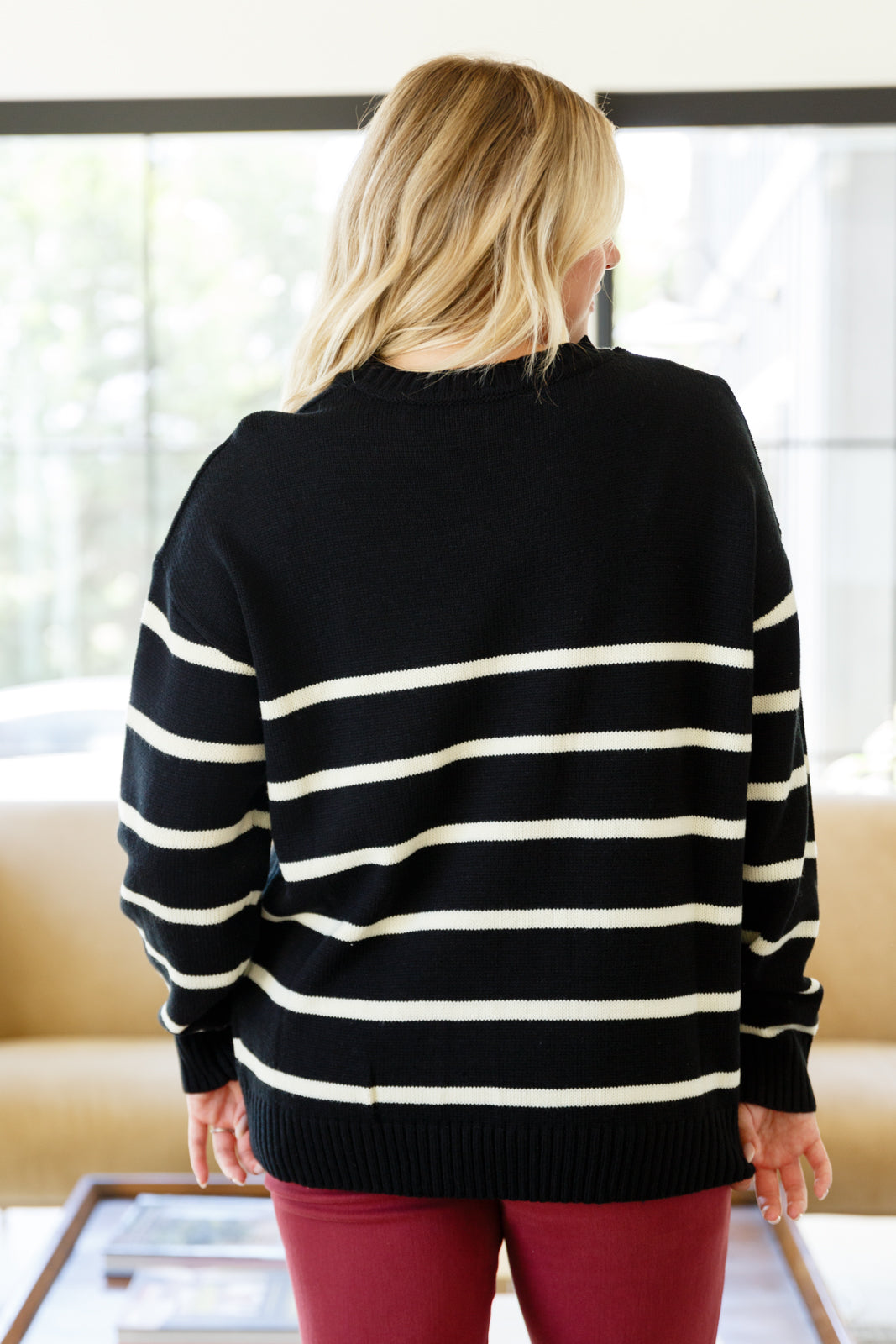 When in Doubt Striped Sweater - Southern Divas Boutique