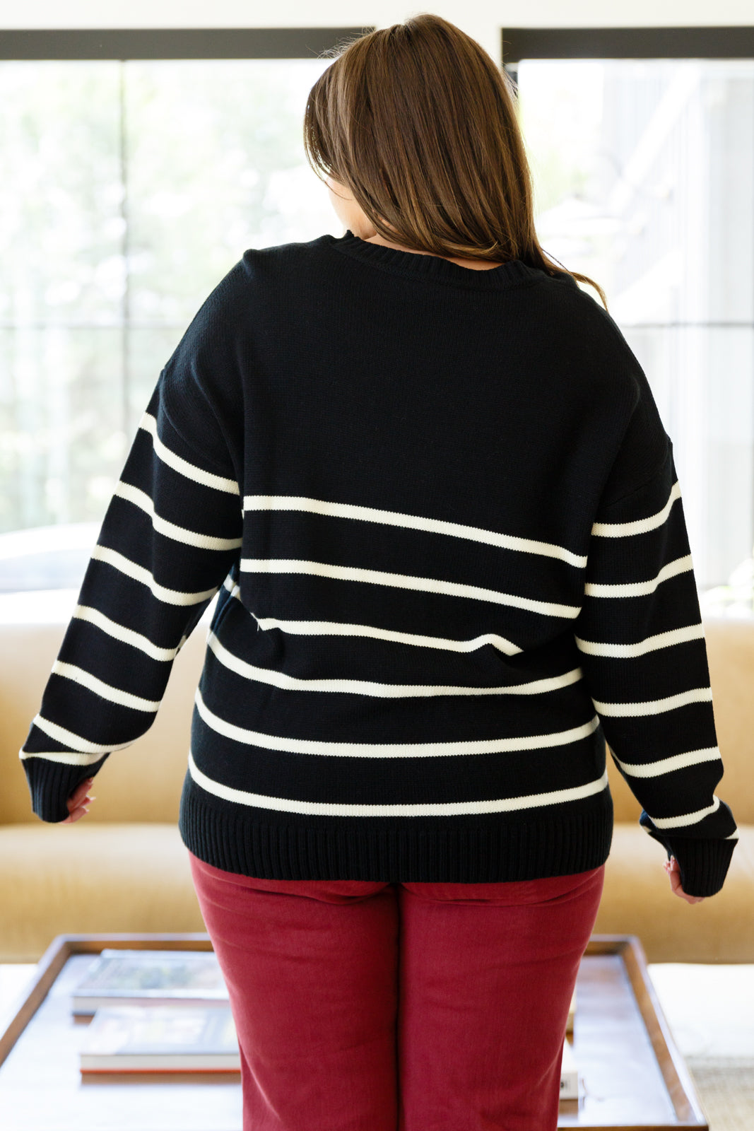 When in Doubt Striped Sweater - Southern Divas Boutique